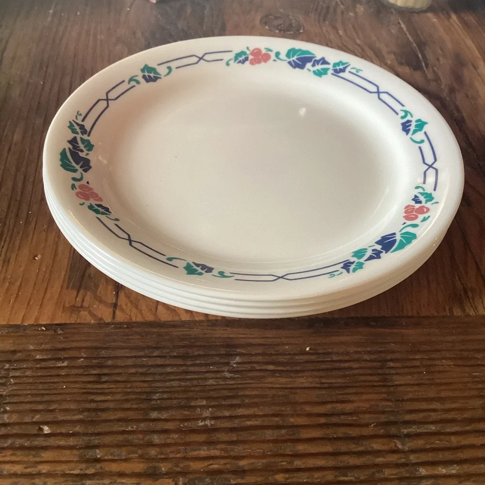 Corelle Intrigue Bread and Butter Plates - set of 4 - discontinued pattern